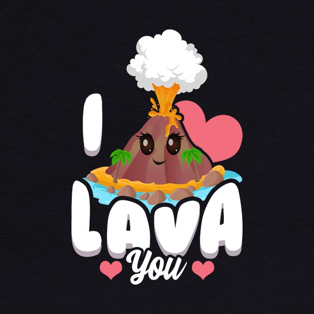 Funny I Lava You Volcano Valentine's Day Pun by theperfectpresents